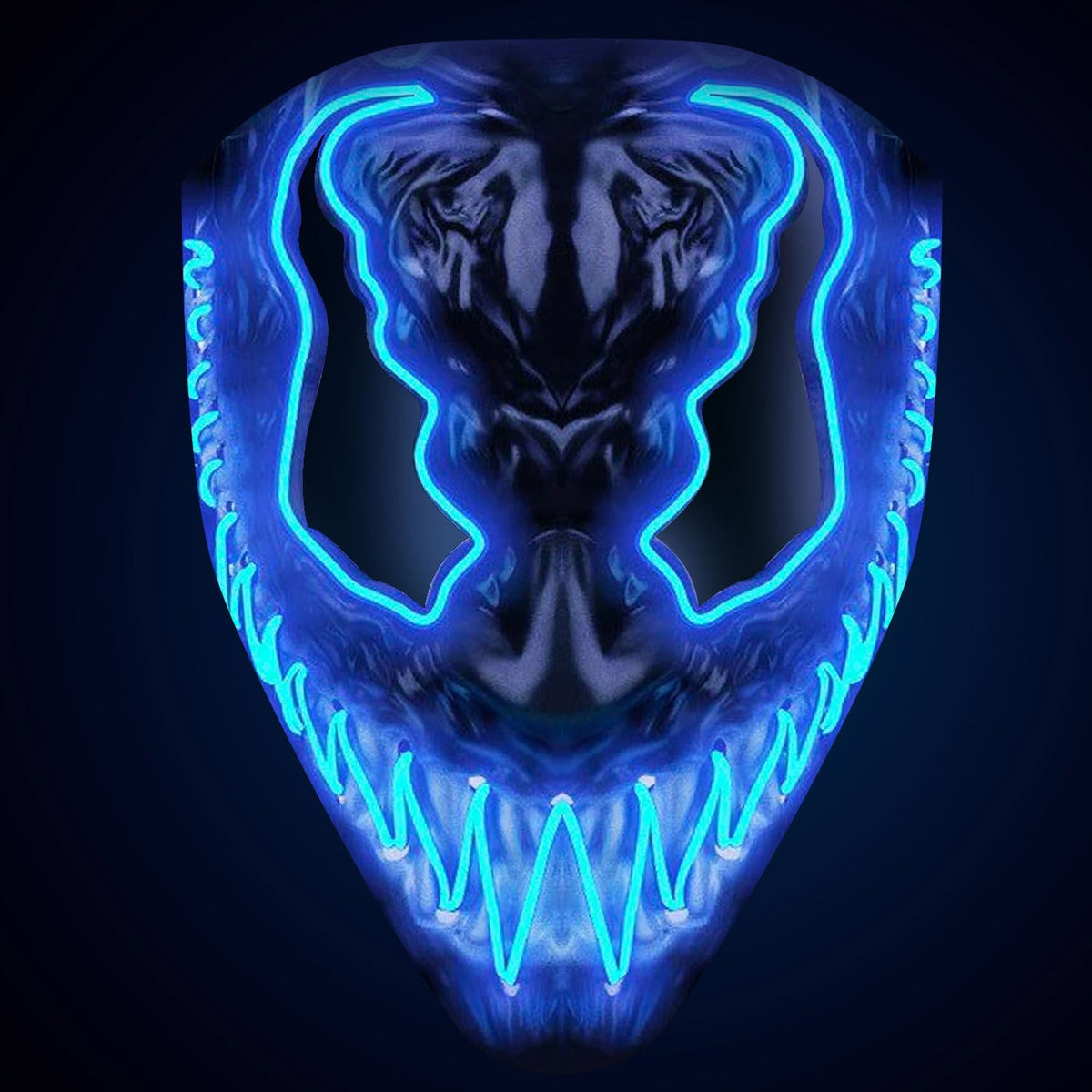 Masque LED Démon Bleu ou Rouge Original Cup – Halloween et Soirée