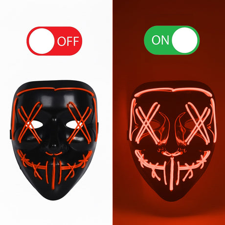 Masque LED Nightmare (Cauchemar) Rouge Original Cup – Halloween