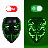 Masque LED Nightmare (Cauchemar) Vert ou Rose Original Cup – Halloween