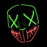 Masque LED Nightmare (Cauchemar) Yeux Verts et Bouche Rouge Original Cup – Halloween