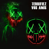 Masque LED Nightmare (Cauchemar) Yeux Verts et Bouche Rouge Original Cup – Halloween