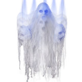 Automate Halloween 3 Têtes Flottantes Lumière, Son et Mouvement – Vitrine, Entrée et Soirée