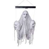 Automate Halloween 3 Têtes Flottantes Lumière, Son et Mouvement – Vitrine, Entrée et Soirée