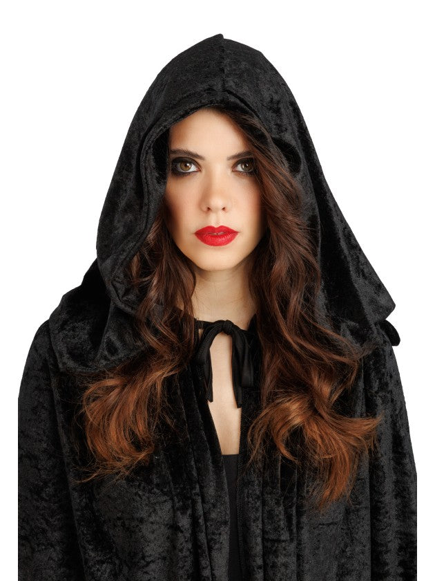 Cape à Capuche Velours Luxe – Costume Vampire et Halloween