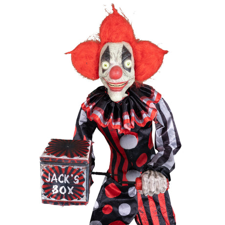 Automate Halloween Clown Jester Jack 175 cm Animatronique – Restaurant, Commerce et Soirée