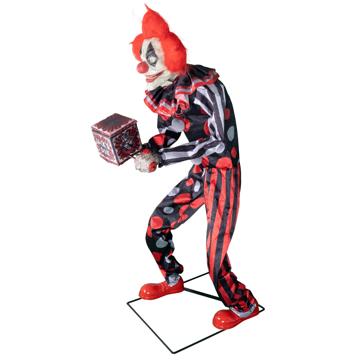 Automate Halloween Clown Jester Jack 175 cm Animatronique – Restaurant, Commerce et Soirée