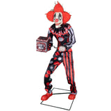 Automate Halloween Clown Jester Jack 175 cm Animatronique – Restaurant, Commerce et Soirée