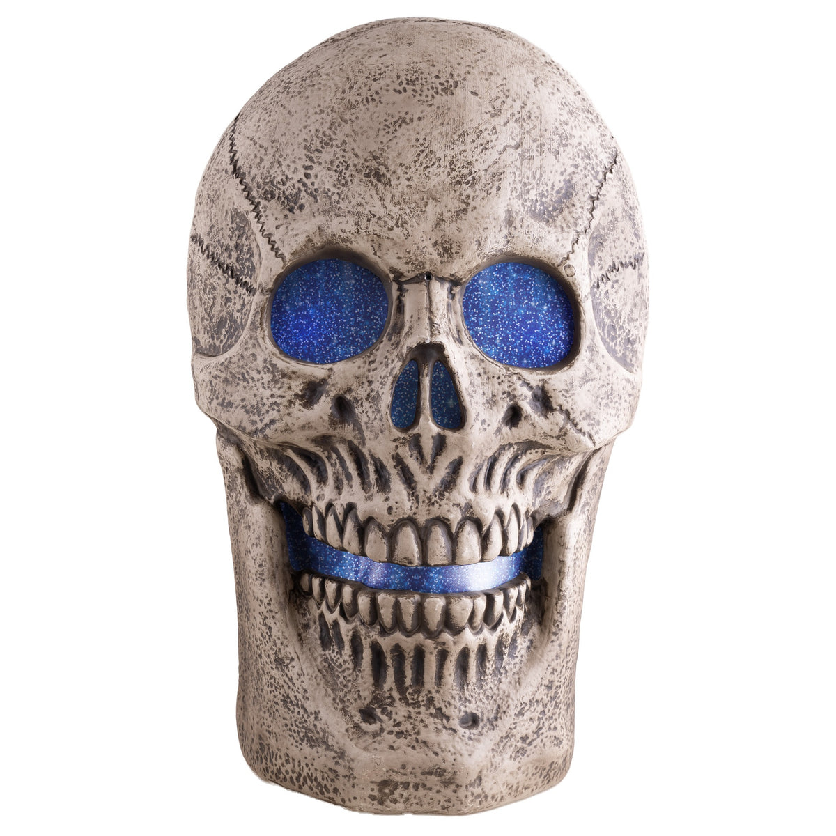 Crâne Hurlant Halloween Lumière et Son 61 cm – Comptoir, Entrée et Soirée
