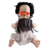 Automate Halloween Poupée de Visage 40 cm Animatronique – Comptoir, Table et Vitrine