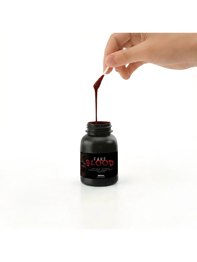 Faux Sang Halloween 100 ml – Maquillage Blessures et Effets Spéciaux