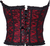 Corset Bordeaux Femme – Halloween et Soirée Costumée