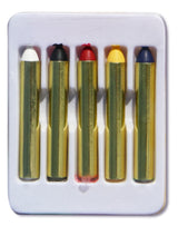 Boîte de 5 Barres de Maquillage Assorties 5 x 1,9 g – Clown et Carnaval