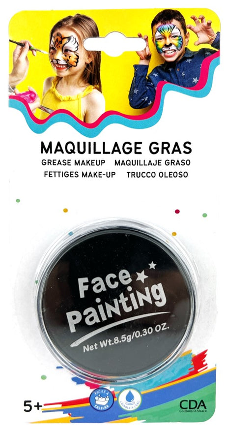 Pot de Maquillage Gras 8,5 g – 7 Couleurs pour Clown, Squelette et Carnaval