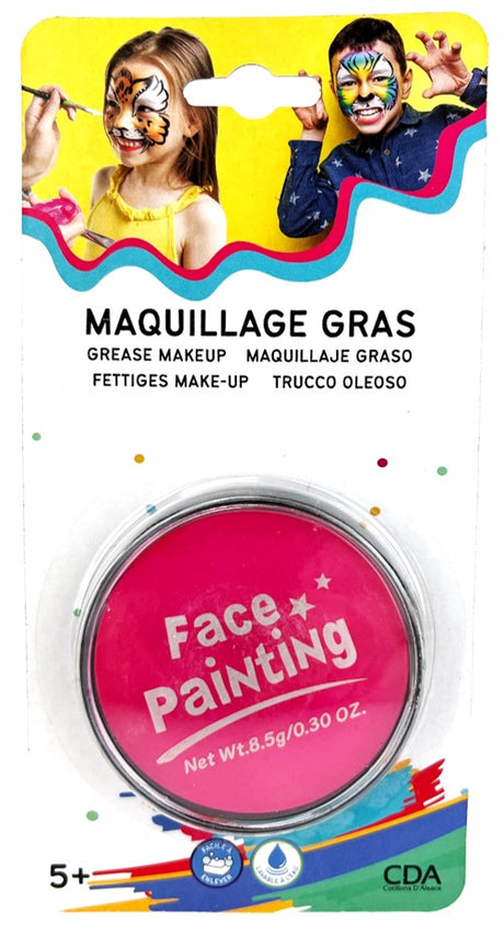 Pot de Maquillage Gras 8,5 g – 7 Couleurs pour Clown, Squelette et Carnaval