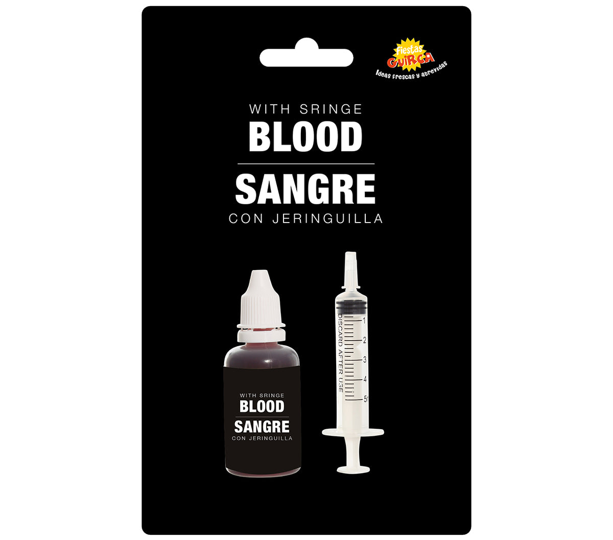 Seringue Remplie de Faux Sang 20 ml – Halloween et Docteur Zombie