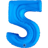 Ballon chiffre bleu - 40" - Gonflage Hélium en boutique