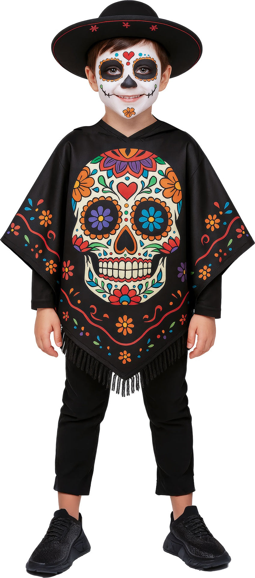 Déguisement Poncho Katrina Enfant – Jour des Morts et Halloween