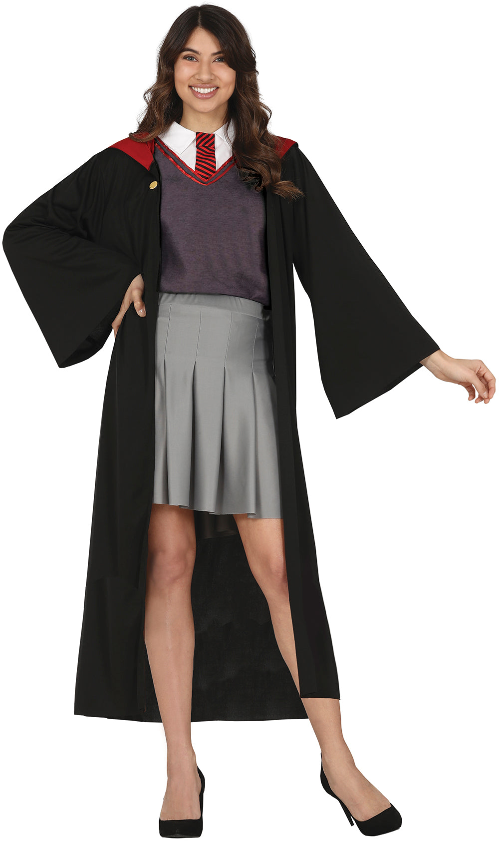 Déguisement Élève Magicien Rouge Adulte Femme – Halloween