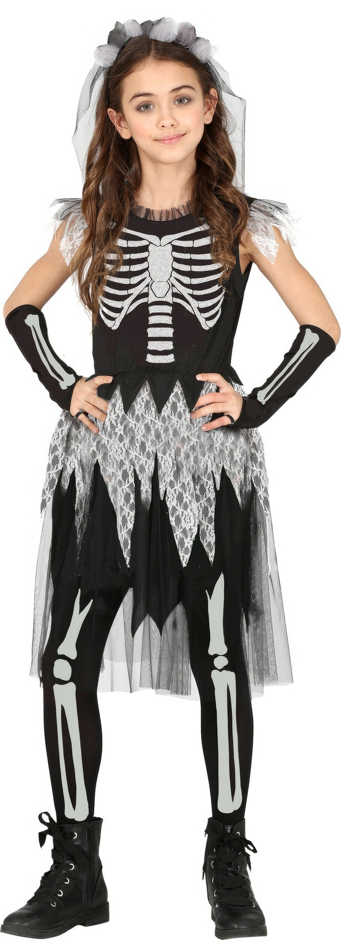 Déguisement Squelette à Diadème Enfant Fille – Halloween