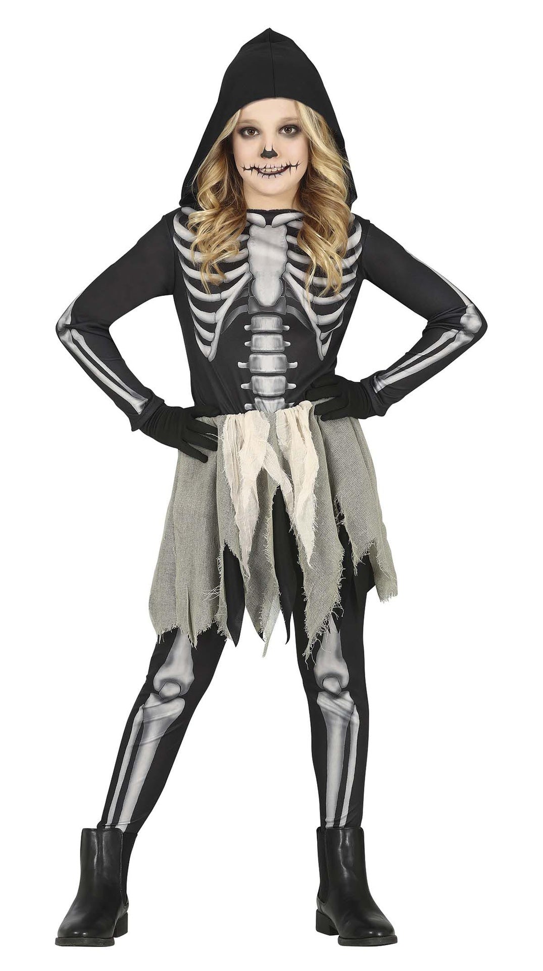 Déguisement Squelette Usé Enfant Fille – Halloween