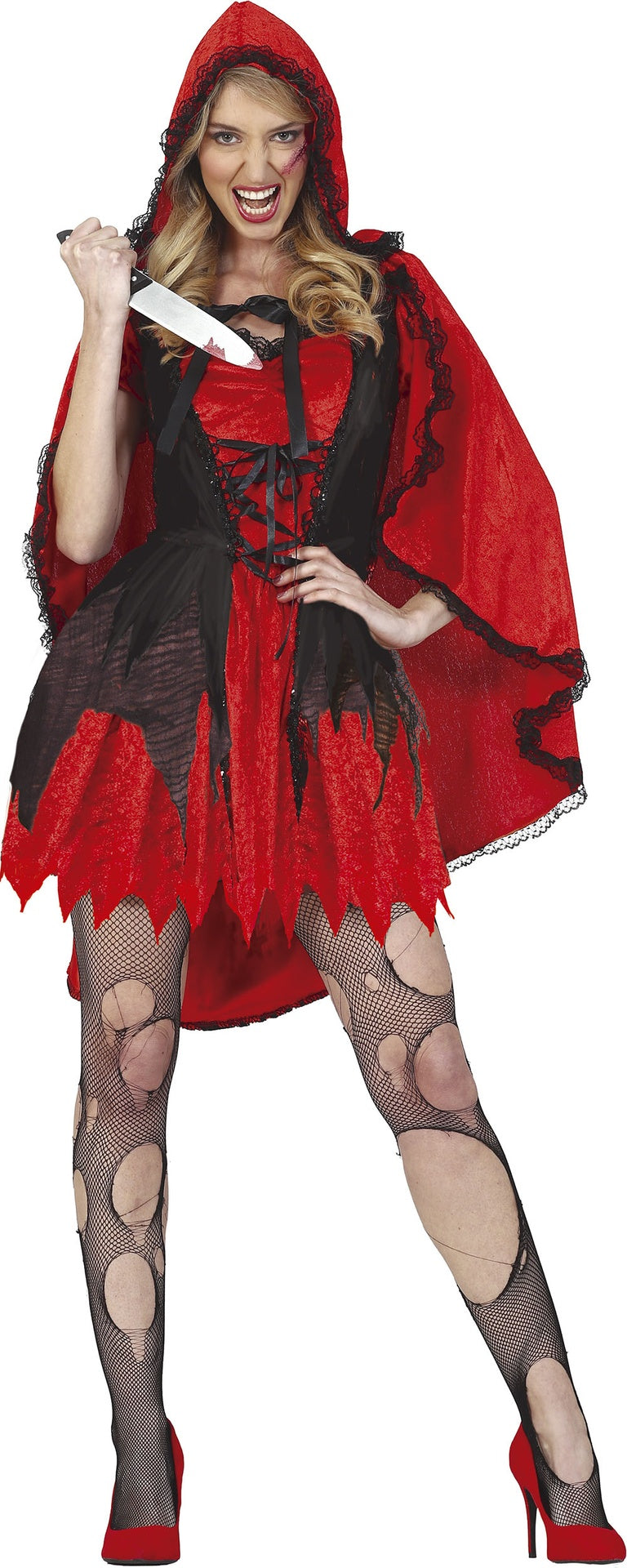 Déguisement Chaperon Rouge Version Sombre Adulte Femme – Halloween