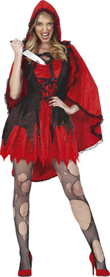 Déguisement Chaperon Rouge Version Sombre Adulte Femme – Halloween
