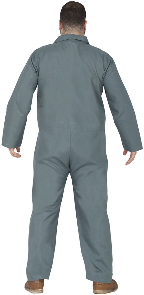 Déguisement Psychopathe en Combinaison Grise Adulte Homme Taille XL – Halloween