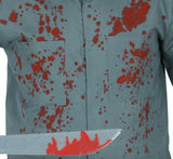 Déguisement Psychopathe en Combinaison Grise Adulte Homme Taille XL – Halloween