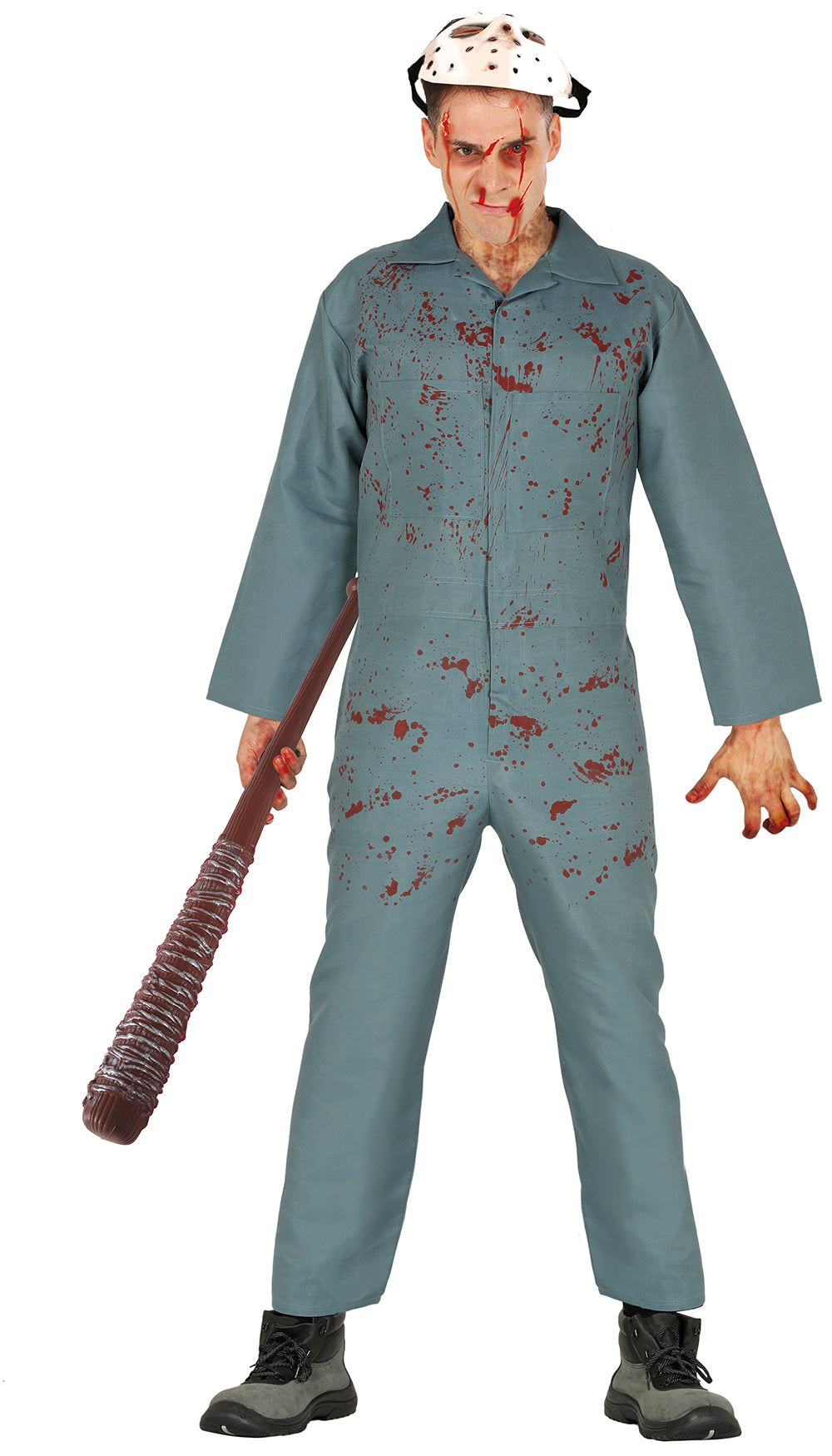 Déguisement Psychopathe en Combinaison Grise Adulte Homme – Halloween