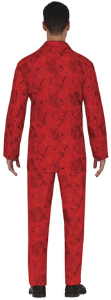 Déguisement Combinaison Monsieur Sourire Rouge Adulte Homme – Halloween