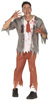 Déguisement Écolier Zombie Adulte Homme – Halloween