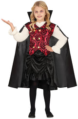 Déguisement Vampiresse Classique Enfant Fille 3-4 Ans – Halloween