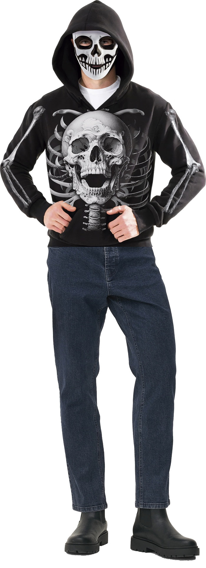 Déguisement Sweat Sanglant avec Masque Adulte Homme – Halloween