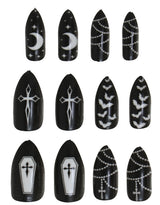 Faux Ongles Vampire avec Colle – Halloween