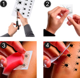 Tatouages Araignées Adhésifs – Halloween