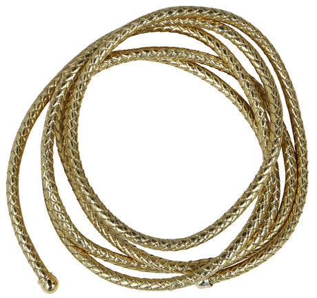 Lasso doré en polyester - 200 cm - accessoire festif