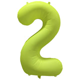 Ballon Chiffre Néon Jaune de 0 à 9 – Anniversaire et Soirée Fluo