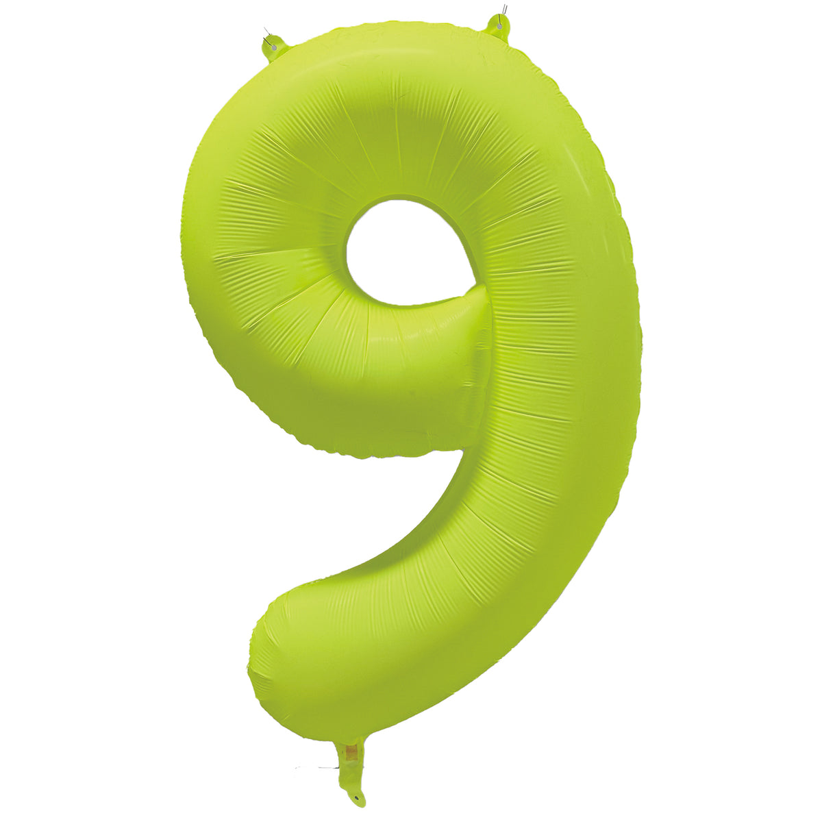 Ballon Chiffre Néon Jaune de 0 à 9 – Anniversaire et Soirée Fluo