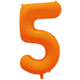 Ballon Chiffre Néon Orange de 0 à 9 – Anniversaire et Soirée Fluo