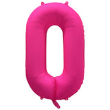 Ballon Chiffre Néon Rose de 0 à 9 – Anniversaire et Soirée Fluo