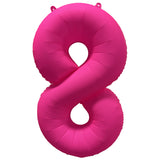 Ballon Chiffre Néon Rose de 0 à 9 – Anniversaire et Soirée Fluo