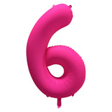Ballon Chiffre Néon Rose de 0 à 9 – Anniversaire et Soirée Fluo