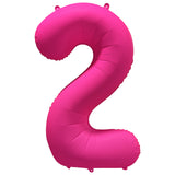 Ballon Chiffre Néon Rose de 0 à 9 – Anniversaire et Soirée Fluo