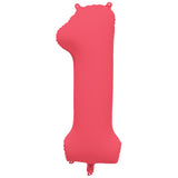 Ballon Chiffre Néon Rouge de 0 à 9 – Anniversaire et Soirée Fluo