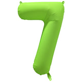 Ballon Chiffre Néon Vert de 0 à 9 – Anniversaire et Soirée Fluo