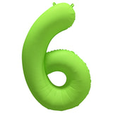 Ballon Chiffre Néon Vert de 0 à 9 – Anniversaire et Soirée Fluo