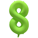 Ballon Chiffre Néon Vert de 0 à 9 – Anniversaire et Soirée Fluo