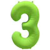Ballon Chiffre Néon Vert de 0 à 9 – Anniversaire et Soirée Fluo
