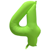 Ballon Chiffre Néon Vert de 0 à 9 – Anniversaire et Soirée Fluo