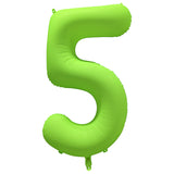 Ballon Chiffre Néon Vert de 0 à 9 – Anniversaire et Soirée Fluo